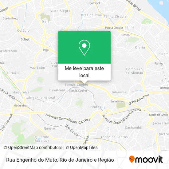 Rua Engenho do Mato mapa