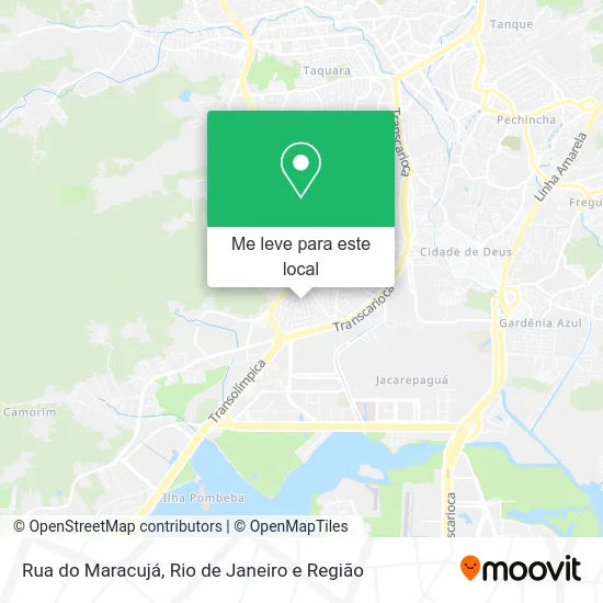 Rua do Maracujá mapa