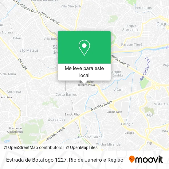 Estrada de Botafogo 1227 mapa
