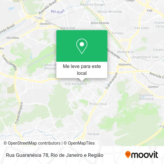 Rua Guaranésia 78 mapa