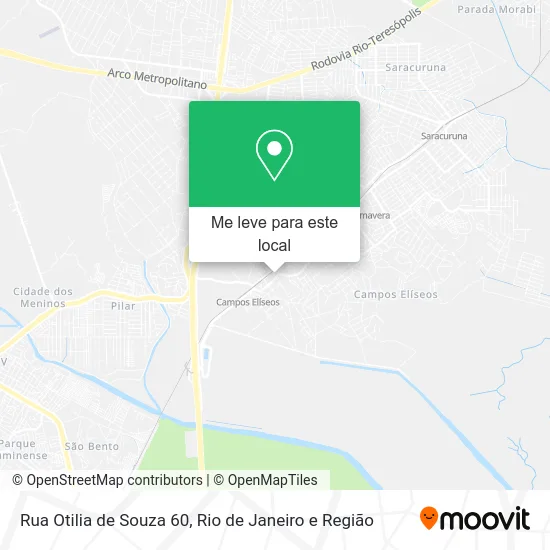 Rua Otilia de Souza 60 mapa
