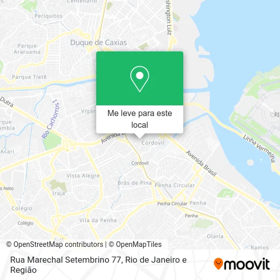 Rua Marechal Setembrino 77 mapa