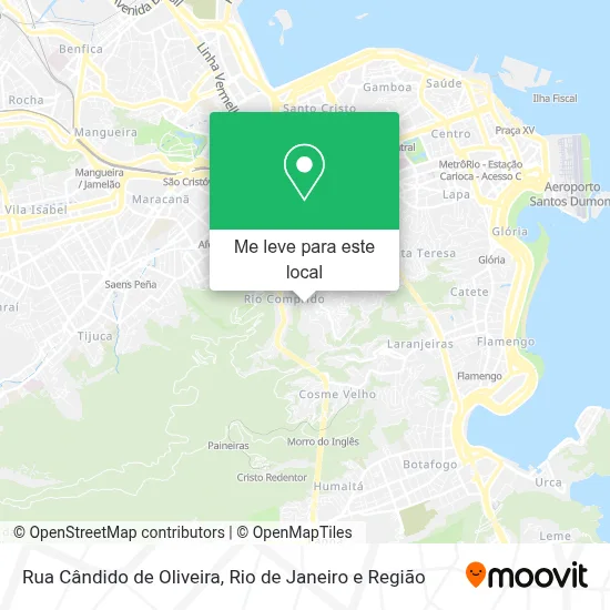 Rua Cândido de Oliveira mapa