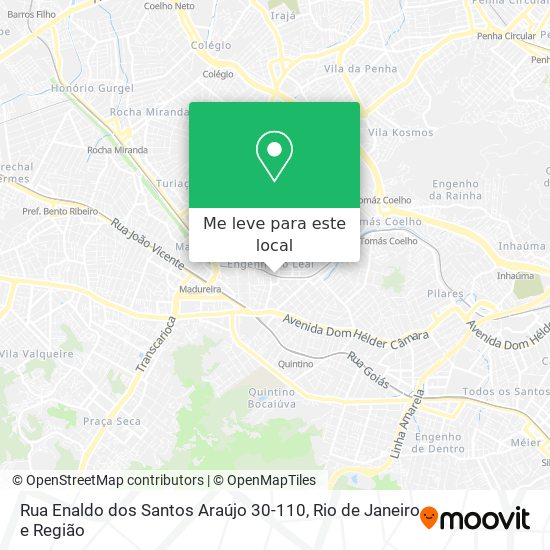 Rua Enaldo dos Santos Araújo 30-110 mapa