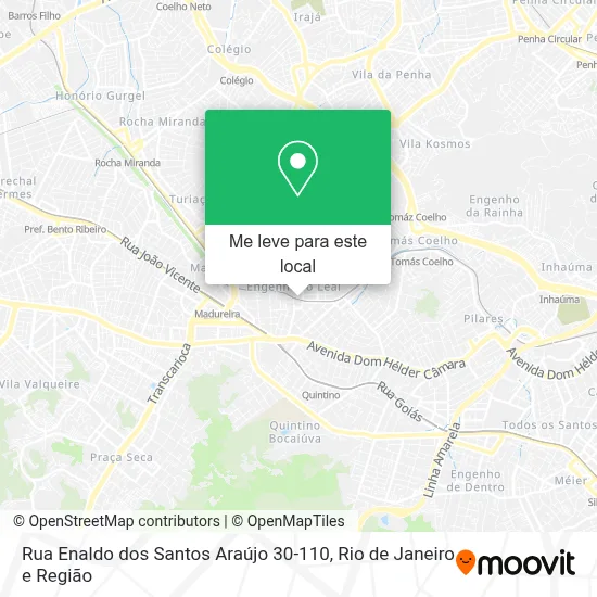 Rua Enaldo dos Santos Araújo 30-110 mapa
