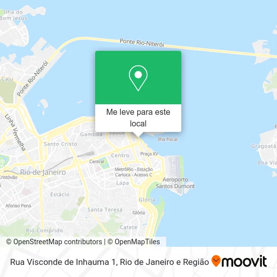Rua Visconde de Inhauma 1 mapa