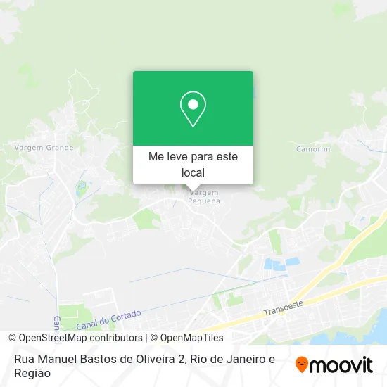 Rua Manuel Bastos de Oliveira 2 mapa