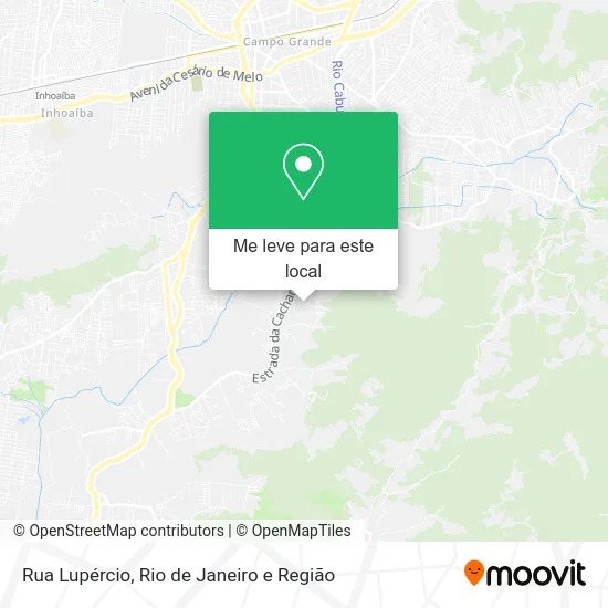 Rua Lupércio mapa