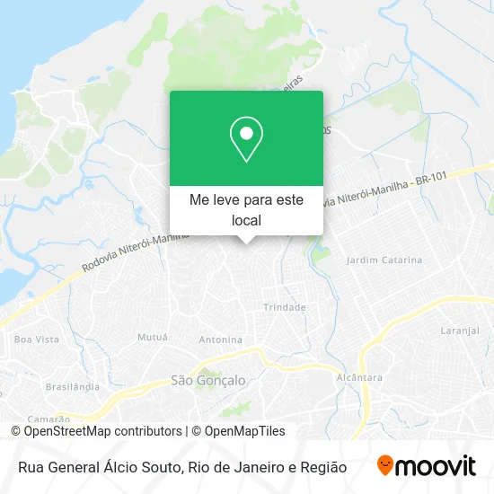 Rua General Álcio Souto mapa