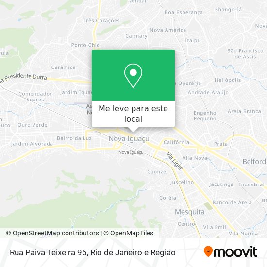 Rua Paiva Teixeira 96 mapa