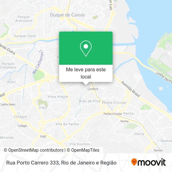 Rua Porto Carrero 333 mapa