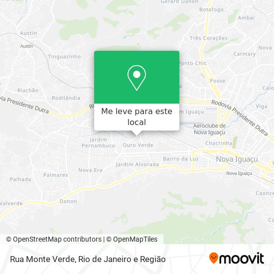 Rua Monte Verde mapa