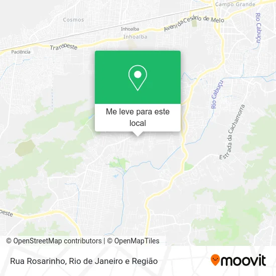 Rua Rosarinho mapa