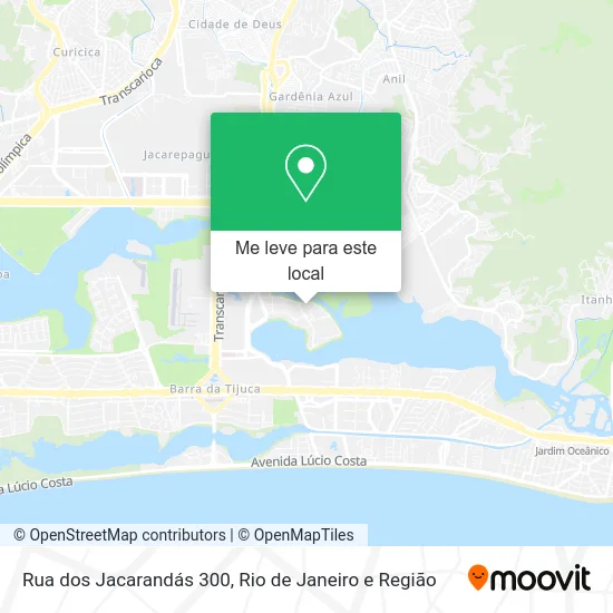 Rua dos Jacarandás 300 mapa