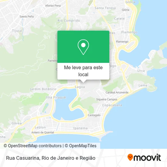 Rua Casuarina mapa