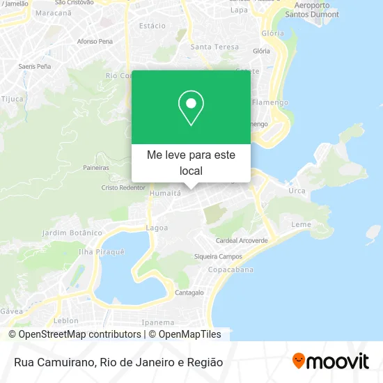 Rua Camuirano mapa