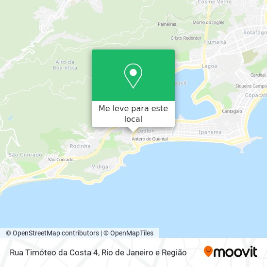Rua Timóteo da Costa 4 mapa