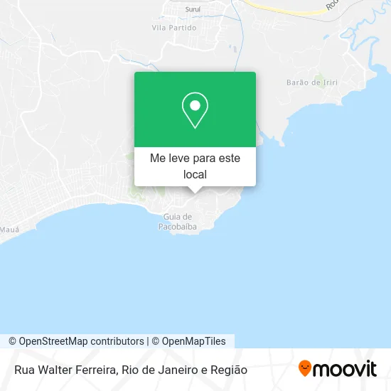 Rua Walter Ferreira mapa