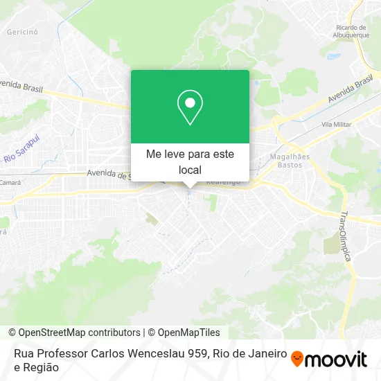 Rua Professor Carlos Wenceslau 959 mapa
