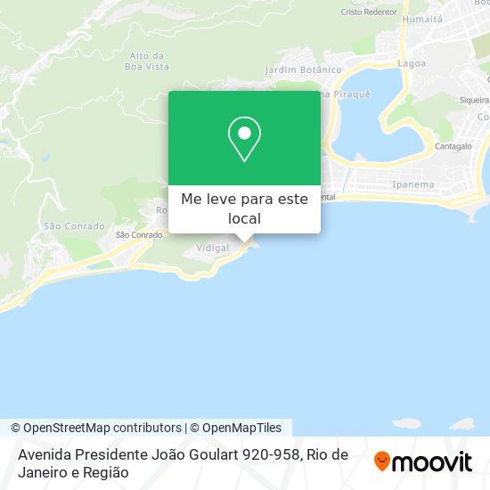 Avenida Presidente João Goulart 920-958 mapa
