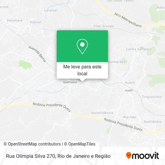 Rua Olímpia Silva 270 mapa