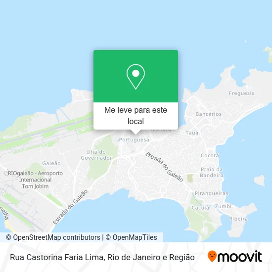 Rua Castorina Faria Lima mapa