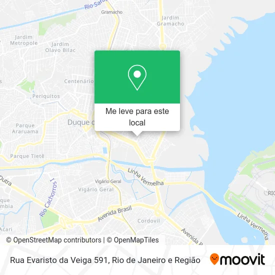 Rua Evaristo da Veiga 591 mapa