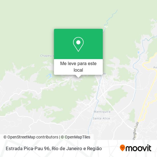 Estrada Pica-Pau 96 mapa