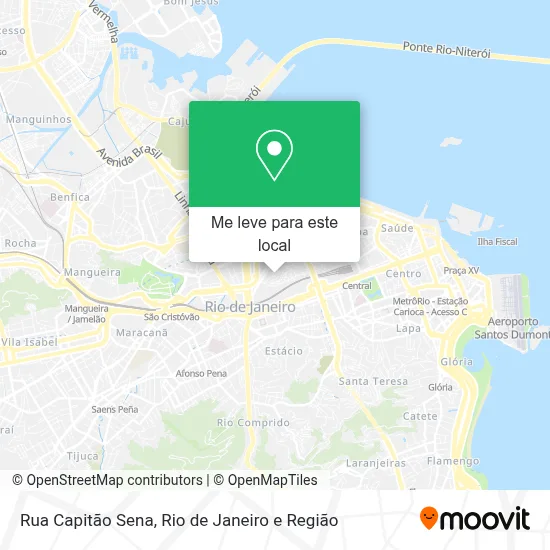 Rua Capitão Sena mapa