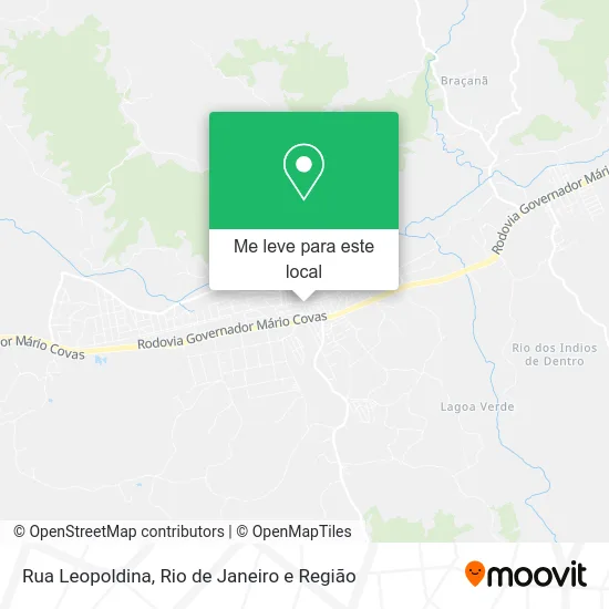 Rua Leopoldina mapa
