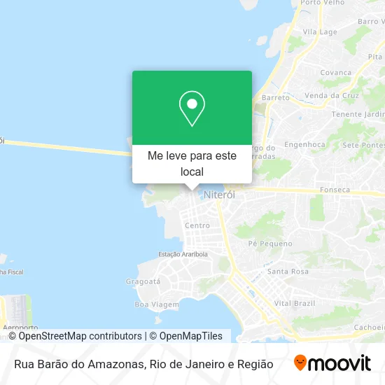 Rua Barão do Amazonas mapa