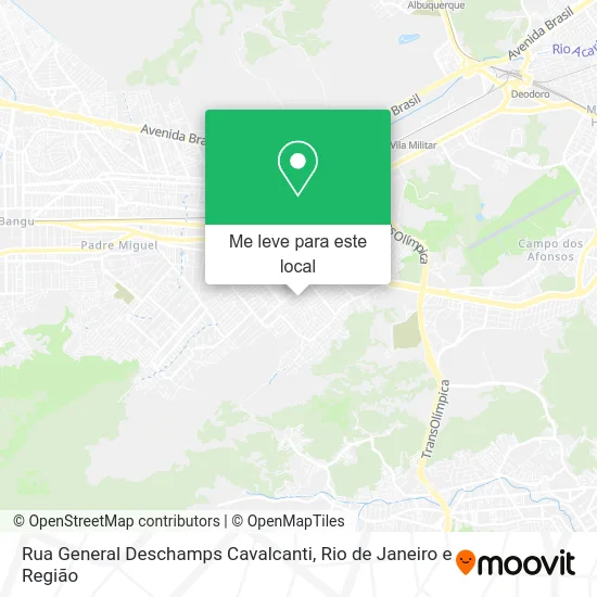 Rua General Deschamps Cavalcanti mapa