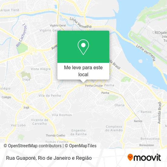 Rua Guaporé mapa