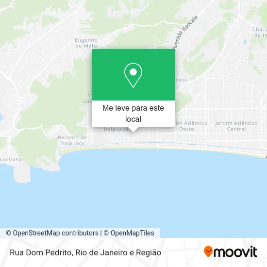 Rua Dom Pedrito mapa