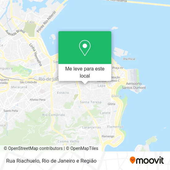 Rua Riachuelo mapa