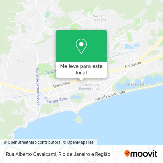 Rua Alberto Cavalcanti mapa