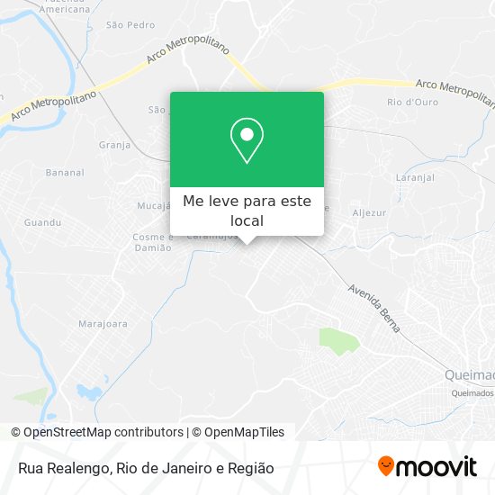 Rua Realengo mapa