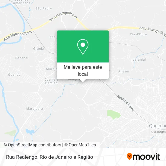 Rua Realengo mapa