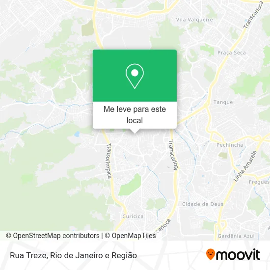 Rua Treze mapa