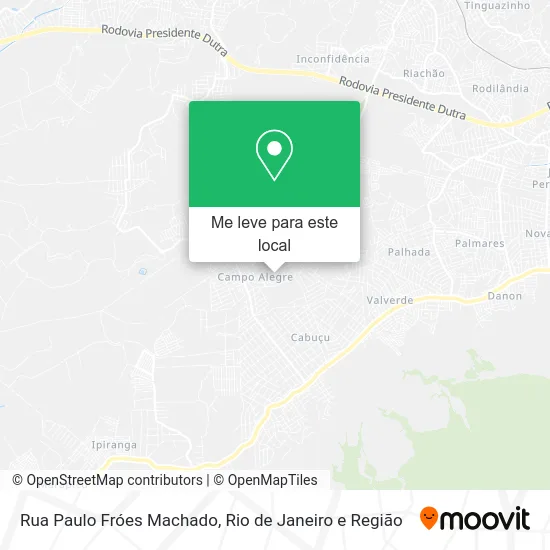 Rua Paulo Fróes Machado mapa