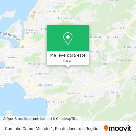 Caminho Capim Melado 1 mapa