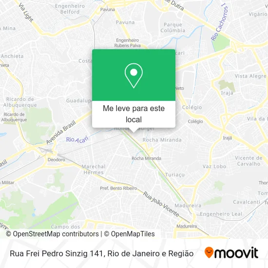 Rua Frei Pedro Sinzig 141 mapa