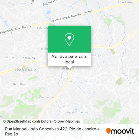 Rua Manoel João Gonçalves 422 mapa