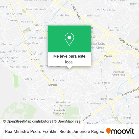 Rua Ministro Pedro Franklin mapa