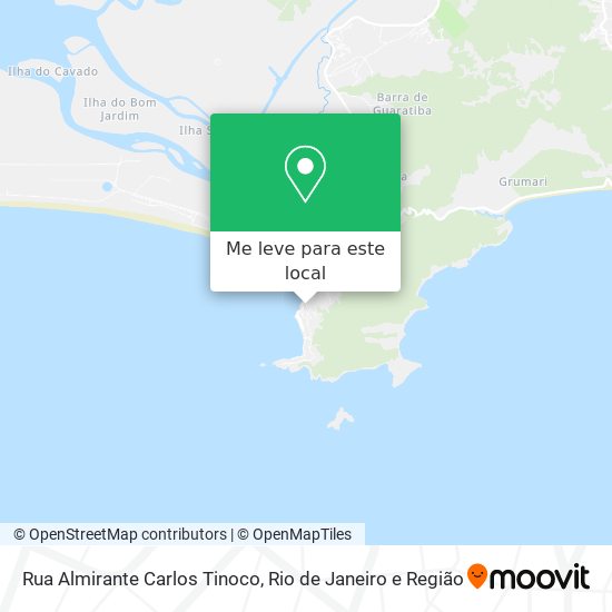 Rua Almirante Carlos Tinoco mapa