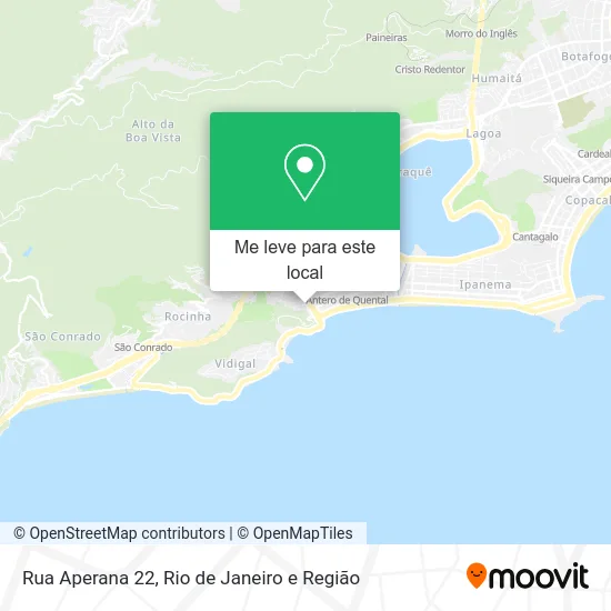 Rua Aperana 22 mapa