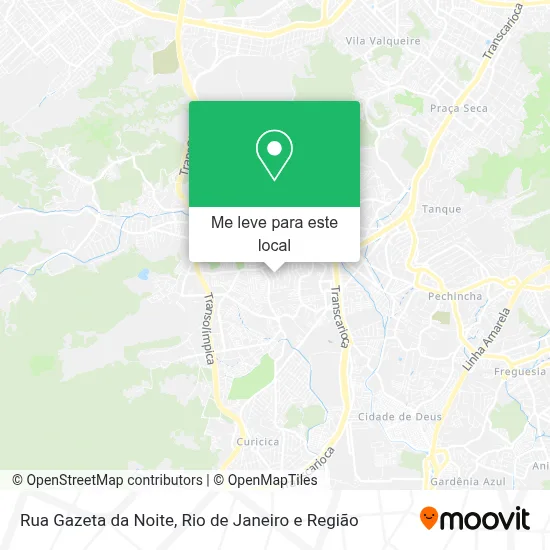 Rua Gazeta da Noite mapa