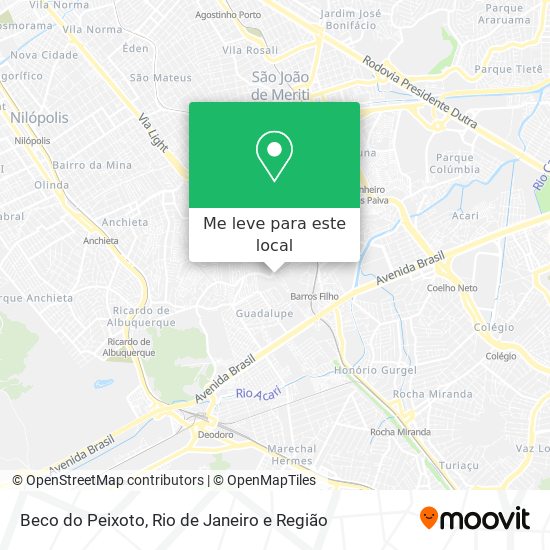 Beco do Peixoto mapa