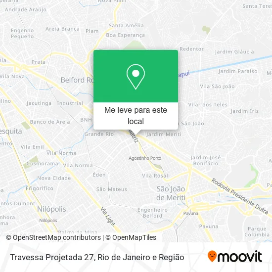 Travessa Projetada 27 mapa