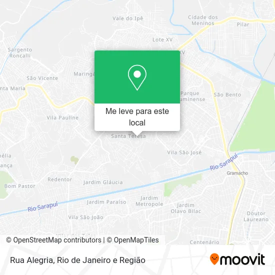 Rua Alegria mapa